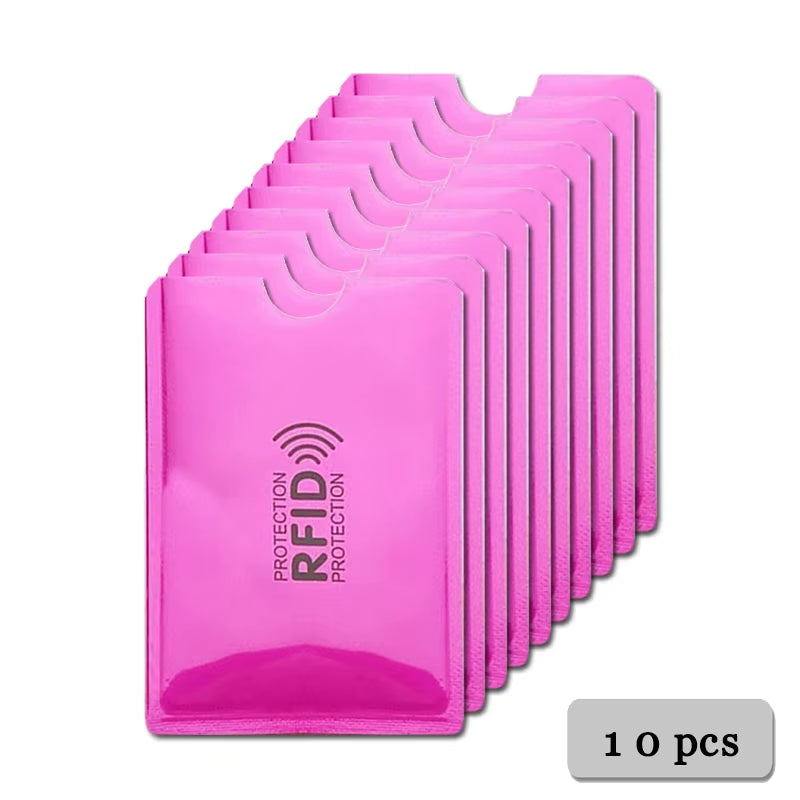 5-20 Pcs Aluminium anti Rfid Card Holder NFC Blocking Reader Lock Id Bank Card Holder Case Protection Metal Credit Card Case