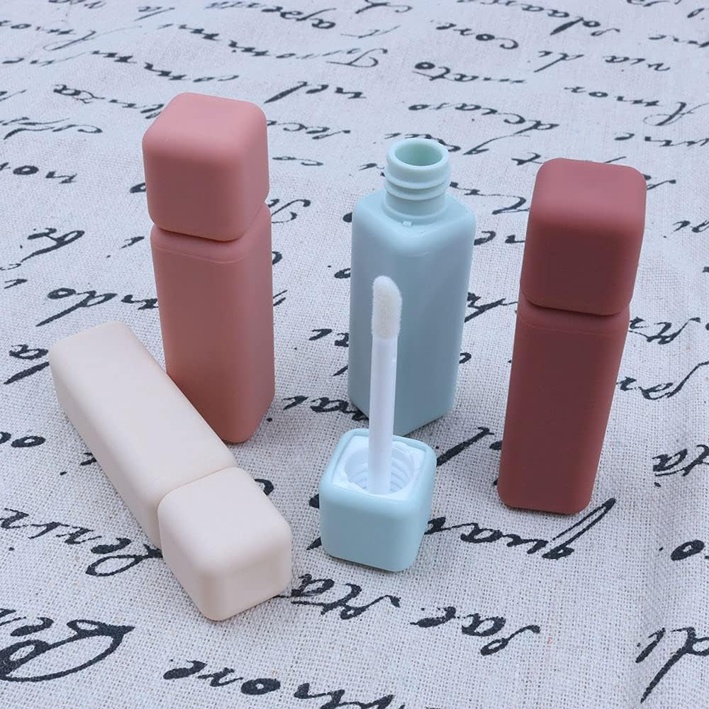 4 Uds. Tubos Vacíos Para Brillo De Labios Contenedores Bálsamo Labial De Plástico DIY Con Tapa Para Maquillaje DIY Viajes Cosméticos Vida Diaria