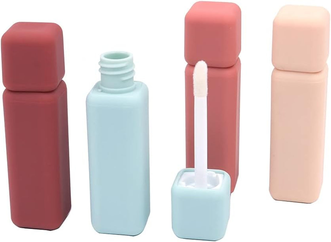 4 Uds. Tubos Vacíos Para Brillo De Labios Contenedores Bálsamo Labial De Plástico DIY Con Tapa Para Maquillaje DIY Viajes Cosméticos Vida Diaria