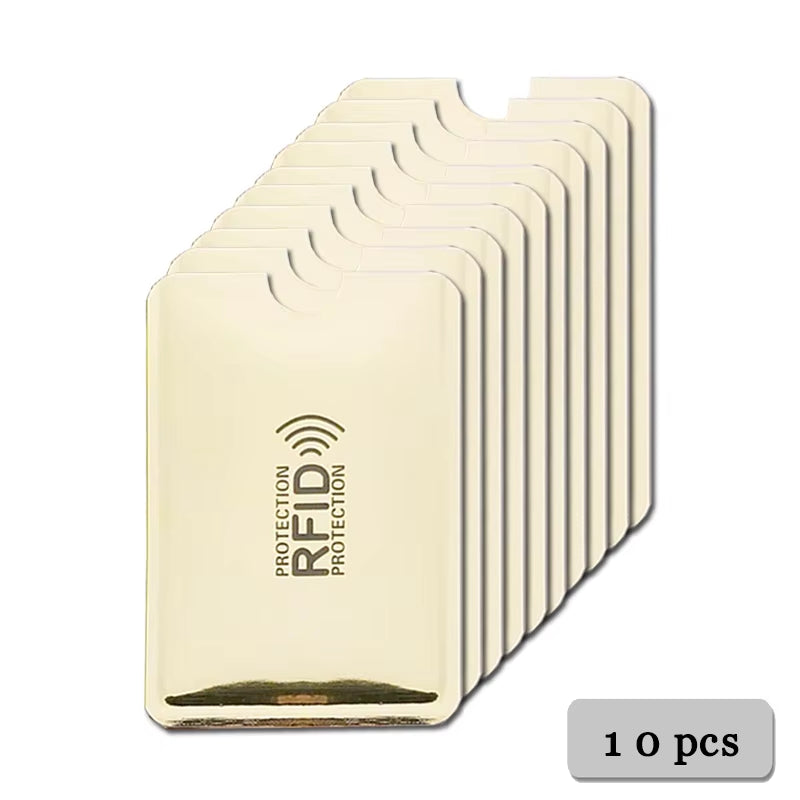 5-20 Pcs Aluminium anti Rfid Card Holder NFC Blocking Reader Lock Id Bank Card Holder Case Protection Metal Credit Card Case
