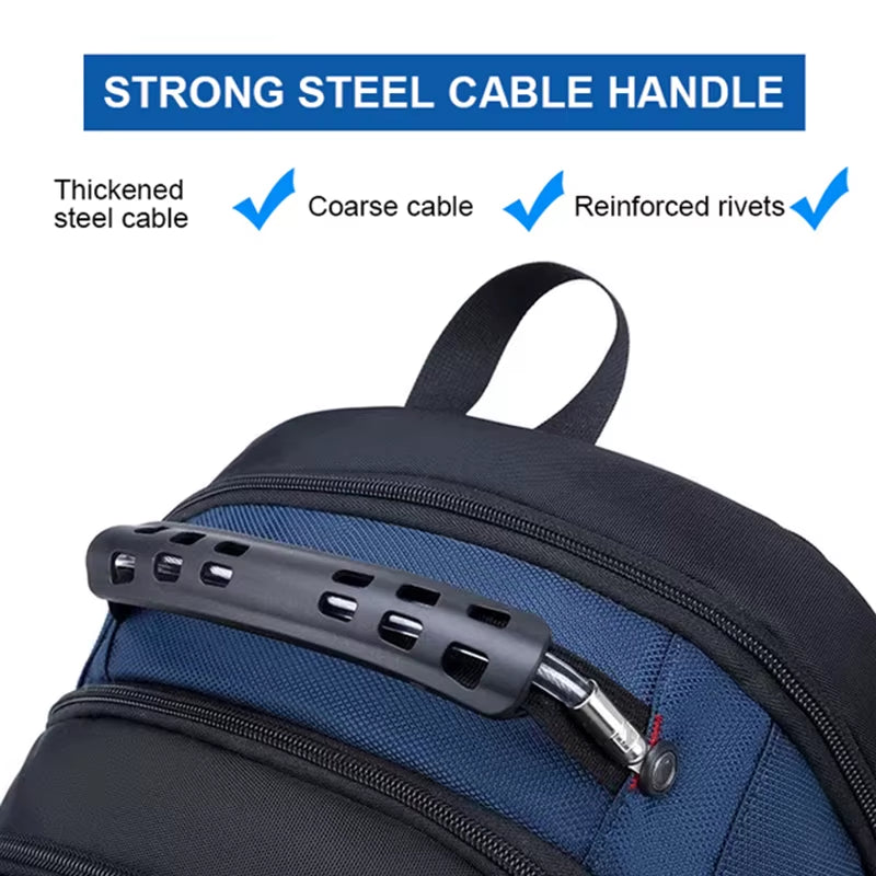 Anti-Thief Fashion Men Backpack Multifunctional Waterproof 17.3 Inch Laptop Bag Man USB Charging Travel Backpacks Male Mochila