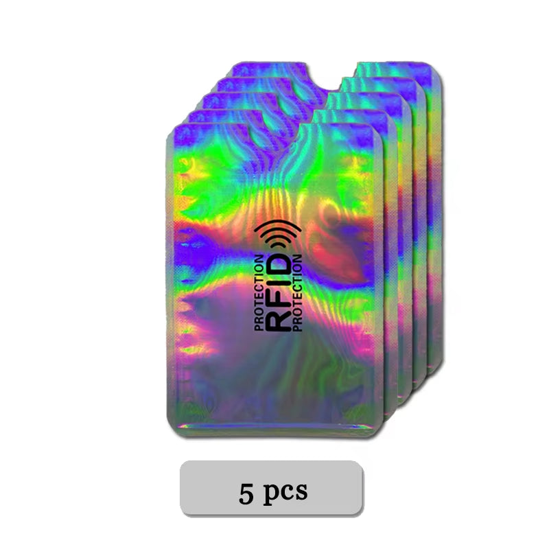 5-20 Pcs Aluminium anti Rfid Card Holder NFC Blocking Reader Lock Id Bank Card Holder Case Protection Metal Credit Card Case