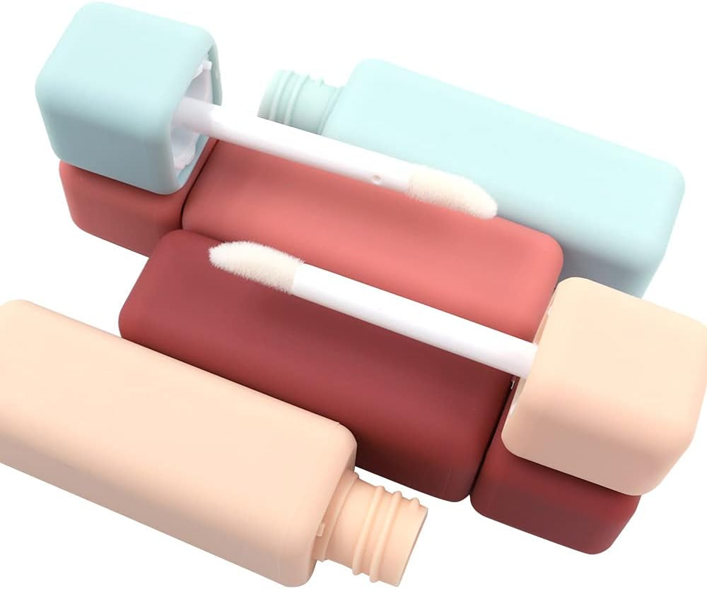 4 Uds. Tubos Vacíos Para Brillo De Labios Contenedores Bálsamo Labial De Plástico DIY Con Tapa Para Maquillaje DIY Viajes Cosméticos Vida Diaria