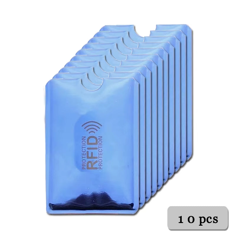 5-20 Pcs Aluminium anti Rfid Card Holder NFC Blocking Reader Lock Id Bank Card Holder Case Protection Metal Credit Card Case