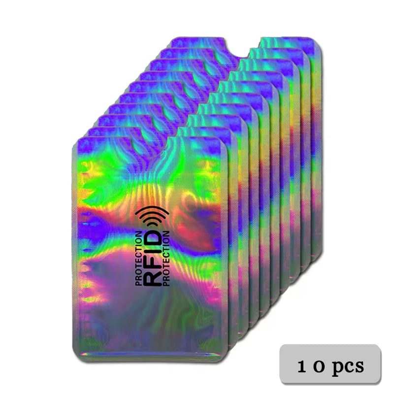 5-20 Pcs Aluminium anti Rfid Card Holder NFC Blocking Reader Lock Id Bank Card Holder Case Protection Metal Credit Card Case