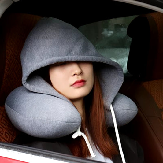 U-Shaped Hooded Travel Home Pillows Car Seats Office Aircraft Pillows Neck Pillows Lightweight Sleeping Pads Popular New Models
