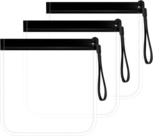 Bolsa Con Cremallera De Avión, 3 Unidades, Neceser De Viaje, Neceser De Aseo, Equipaje De Mano, Líquidos, Bolsa De Aseo, Bolsa De Aseo, Bolsa Transparente Para Viajes, Viajes De Negocios,