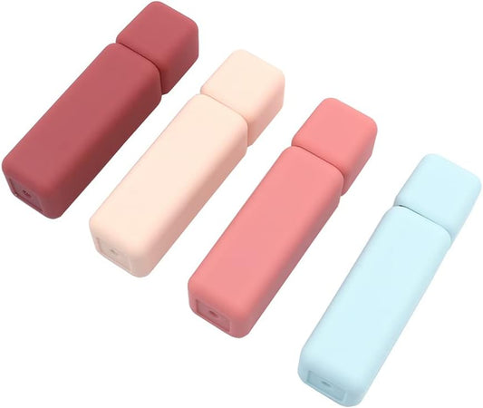 4 Uds. Tubos Vacíos Para Brillo De Labios Contenedores Bálsamo Labial De Plástico DIY Con Tapa Para Maquillaje DIY Viajes Cosméticos Vida Diaria
