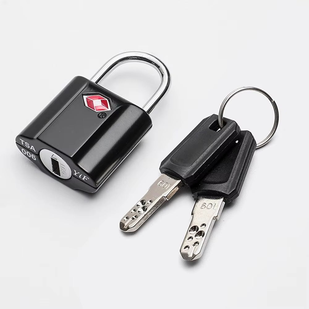 TSA Custom Lock Luggage Lock Travel Bag Lock Security Tool Cabinet Locker Padlock with Key Travel Mini Portable Anti-Theft Lock